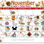 Fun November Calendar Printable And Enjoyable Learning