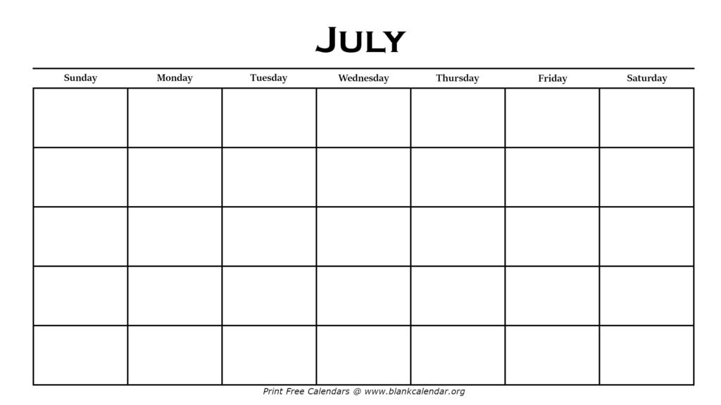 Give Me July Calendar Vevay Julissa