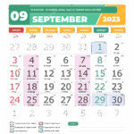 Hijri Calendar 2023 September September Calendar 2023 PNG And Vector