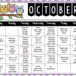 Homework Calendars Mr Muise 39 s Kindergarten Class