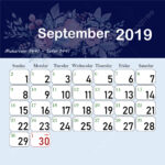 Islamic Hijri Calendar September Template Download On Pngtree