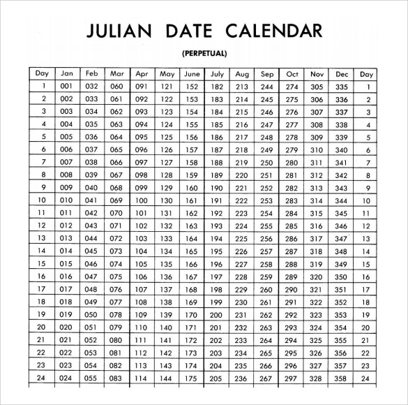 Julian Calendar Month Names Grace Karleen