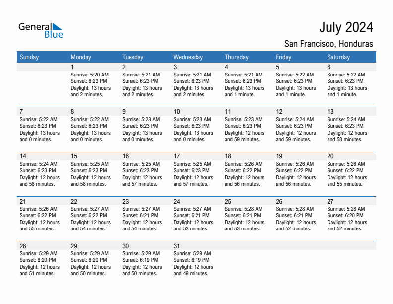 July 2024 Sunrise And Sunset Calendar For San Francisco PDF Excel Word 
