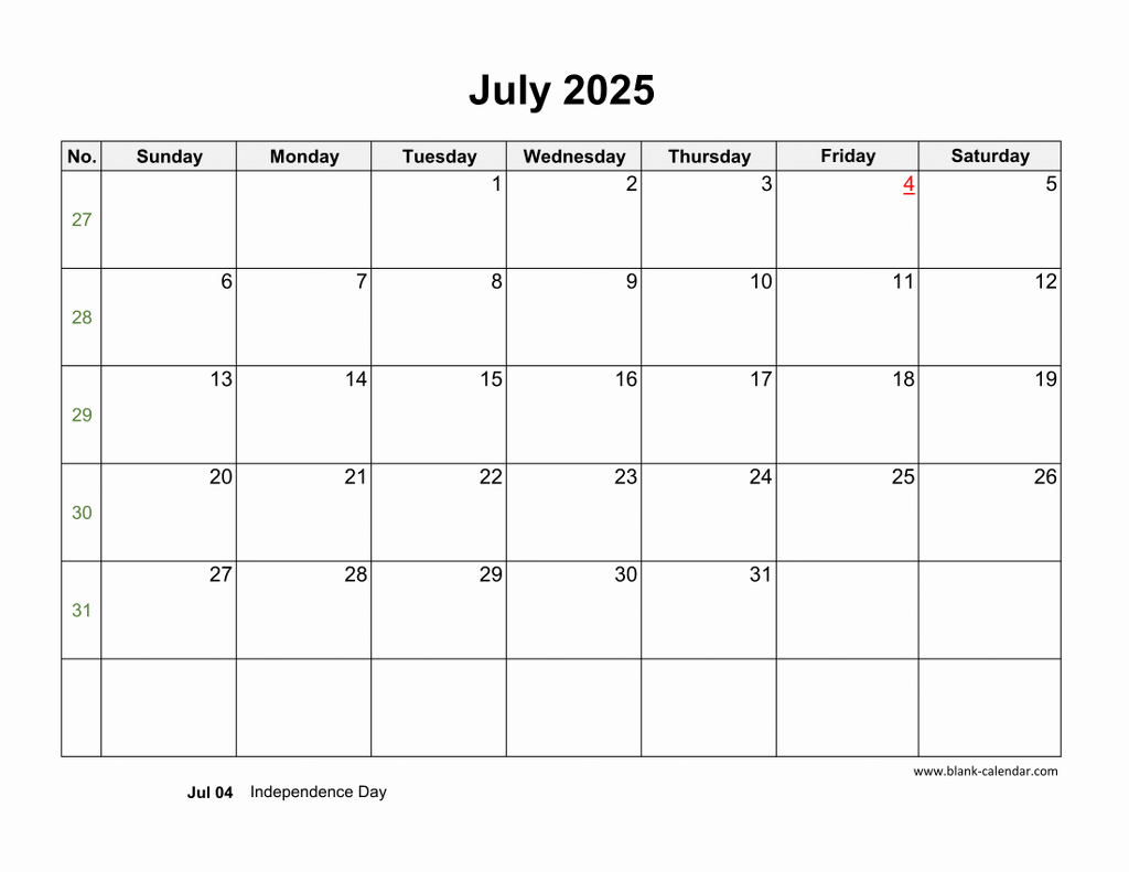 July 2025 Calendar With Us Holidays Roman Lawson