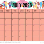 July 2025 Free Printable Calendar With Holidays Gratia Nertie