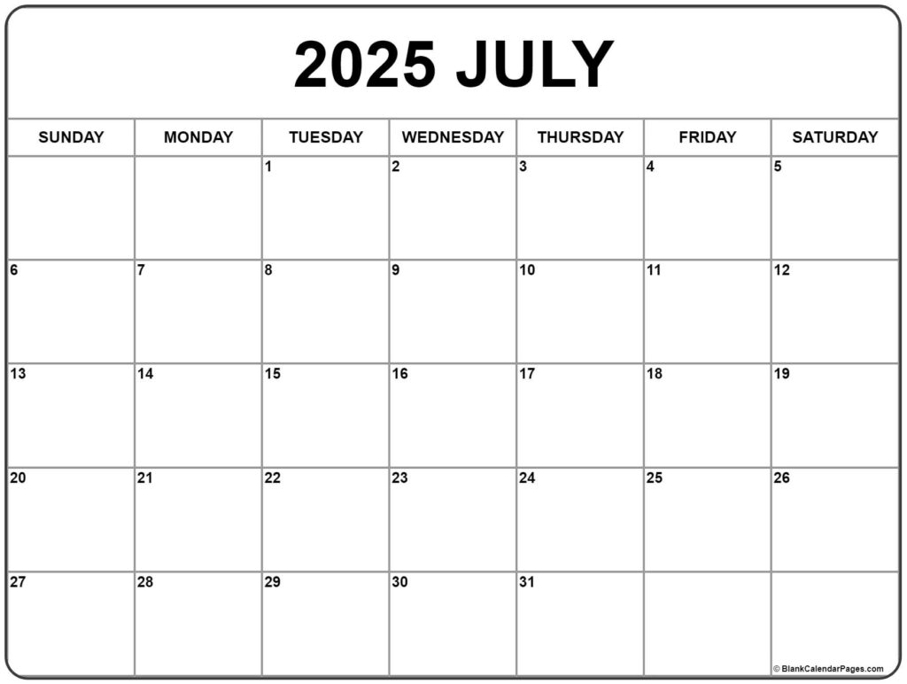 July 24 2025 Calendar Eliza G Bolton