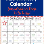 July Activity Calendar Artofit