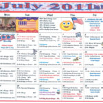 July Activity Calendar For Assisted Living Anne Minetta
