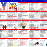 July Activity Calendar For Assisted Living Anne Minetta