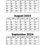 July August And September 2024 Calendar Calendar Options