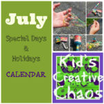 July Calendar Of Special Days And Holidays For Curriculum Planning