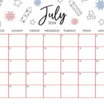July Calendar Printable Cute 2024 Printable Calendar 2024