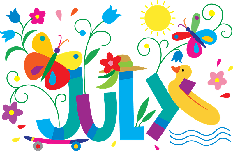 July Calendar Vector Clip Art Eps Images 8 224 July C Vrogue co