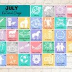 JULY NATIONAL DAYS Calendar Of Fun Wacky Holidays By Stacey Delmhorst