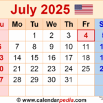 July Pdf Calendar 2025 Joseph R Robbins