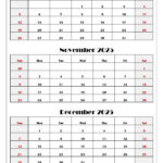 July To December 2025 Calendar Printable PDF Six Months Calendar