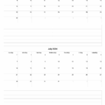 June And July 2024 Calendar Template Bibby Cherice