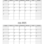 June And July 2025 Calendar With Holidays 2025 Tayla Le Rennetel