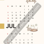 June July 2023 Calendar Printable Template In PDF Word Excel