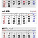 June July August 2025 Calendar Printable A Comprehensive Guide To The