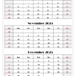 June To September 2025 Calendar Printable PDF Four Months Calendar