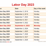 Labor Day September 4 2025 Calendar Zoe Shoebridge