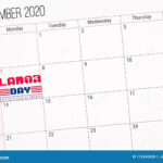 Labor Day Text On September 2020 Monthly Planner Calendar Stock Photo