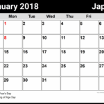 Large Printable Calendars