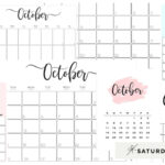 Large Printable October Calendar