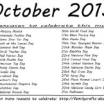 List Of Special Days In October 2025 Berry Stephie