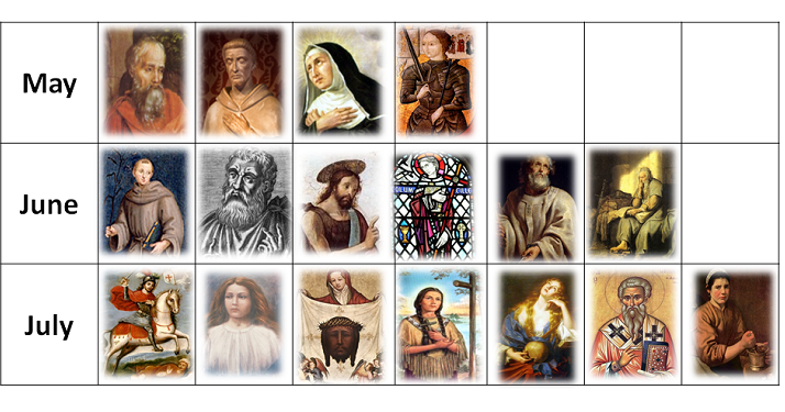 LiturgyTools Saints For Every Month Of The Year A Modern Calendar