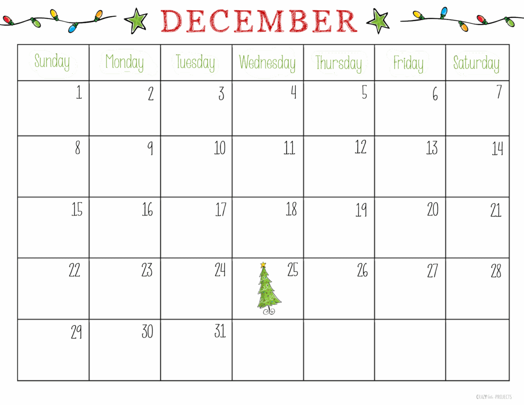 Madfit December Calendar Printable Word Searches
