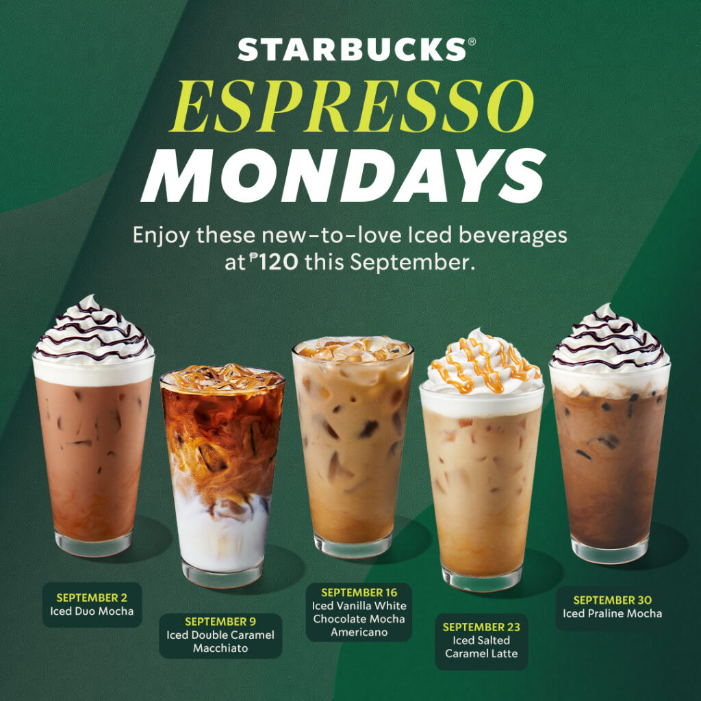 Manila Shopper Starbucks Espresso Mondays Promo
