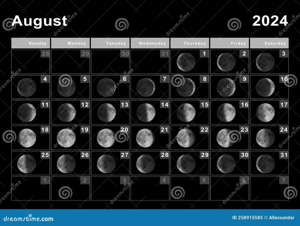 Moon Cycle August 2025 Chart Teresa Claire