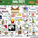 National Days In July National Holidays Silly Holidays August