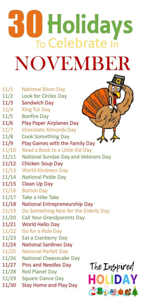 National Days In November Overview Calendar Country FAQ