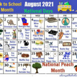 National Days To Celebrate In August