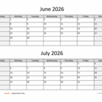 Navigating Time A Comprehensive Look At June And July 2026 Calendars