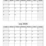 Navigating Time A Comprehensive Look At June And July 2026 Calendars