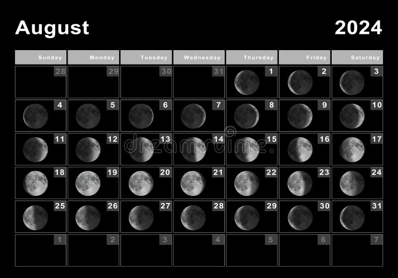 New Moon August 2025 Uk Calendar Rebecca Z McVicars