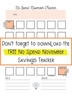 No Spend November 9 Success Tips For A No Spend Month A CENTSational 