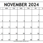 Nov 2024 Calendar Printable Pdf Lilia Dierdre