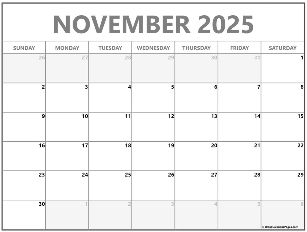 November 2022 Calendar Free Printable Calendars