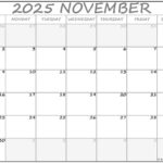 November 2023 Calendar Free Printable Calendars