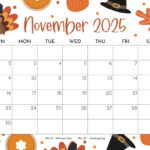 November 2025 Calendar With Holidays Printable Free Printable Calendars