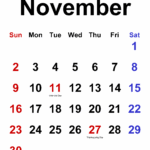 November 2025 Pdf Calendar Austin M McGirr