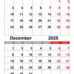 November And December 2025 Calendar With Holidays Printable James Khalil