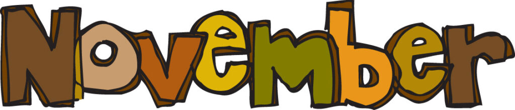 November Calendar Clip Art Free