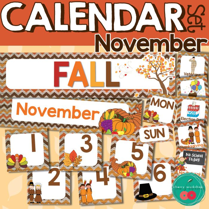 November Calendar Numbers Printable Calendars AT A GLANCE