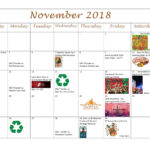 November Calendar Of Events Harvest Hills South